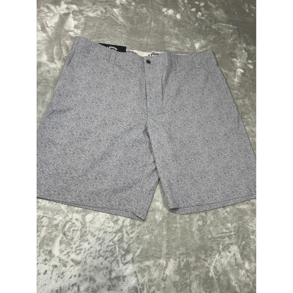 Callaway Mens Active Waistband Golf Shorts Grey Stretch Opti-Dri Size 40W NWT